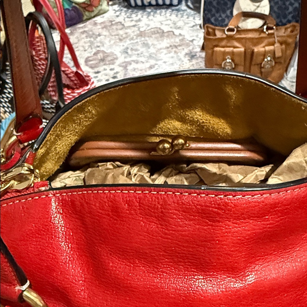 COACH 1941 Outlaw Satchel 36 Red leather
Bag satchel Handbag . - Picture 5 of 11